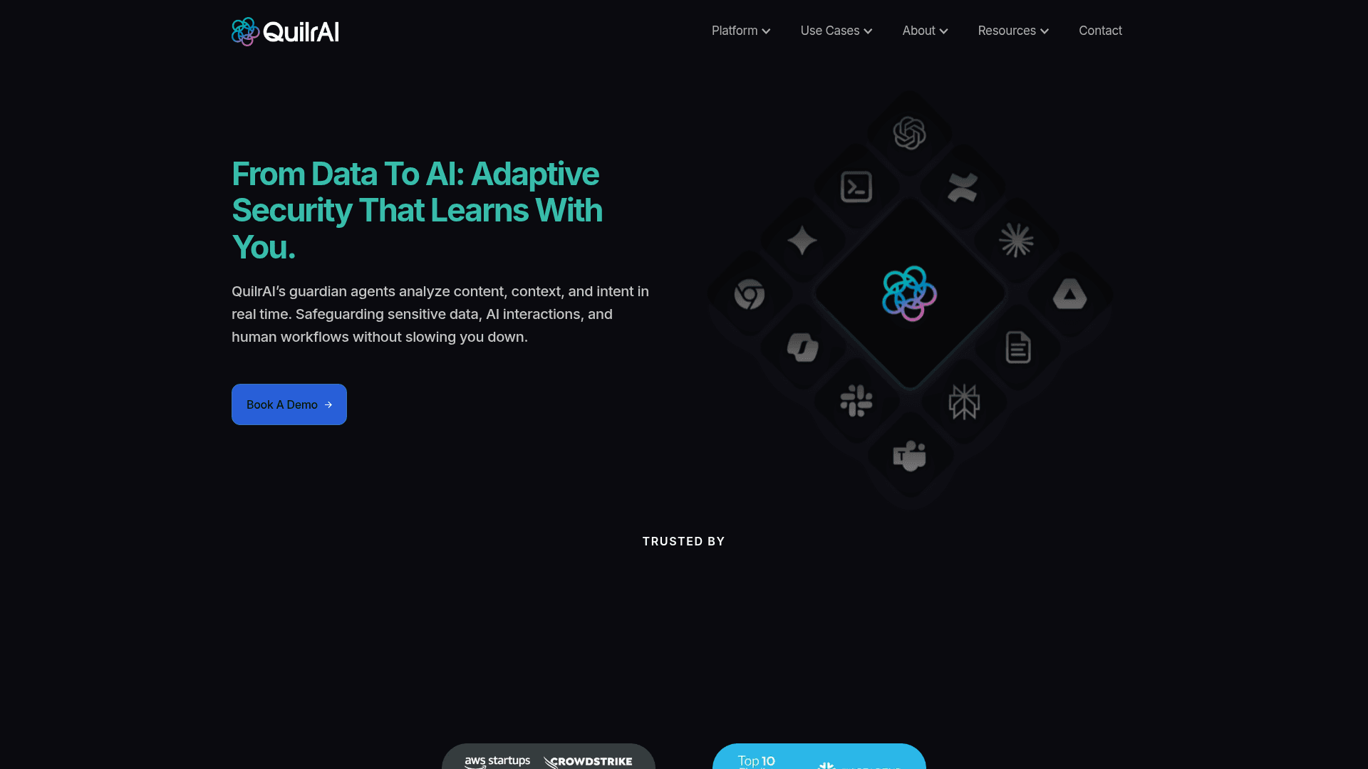 QuilrAI homepage