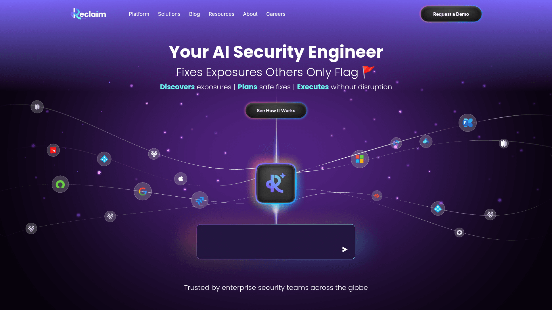 Reclaim Security homepage