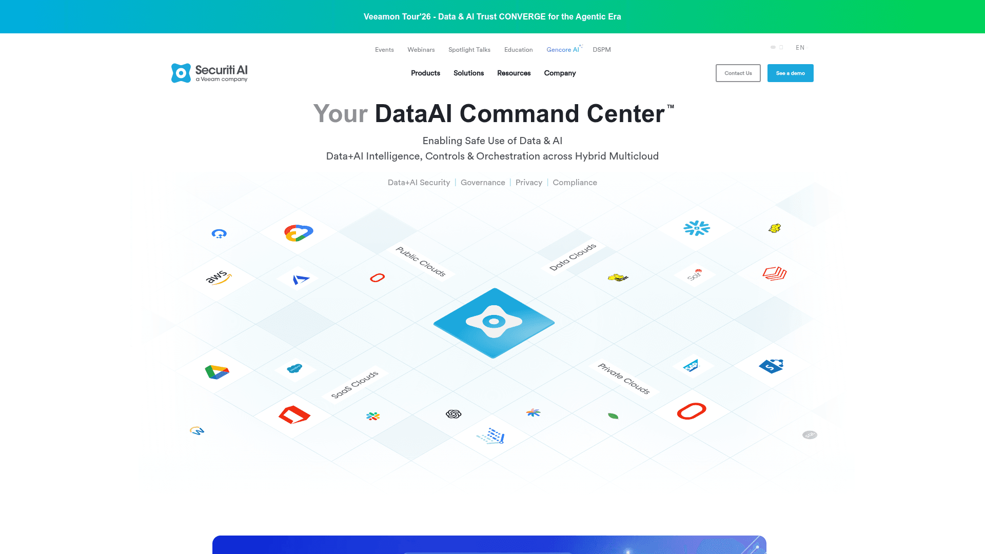 Securiti homepage